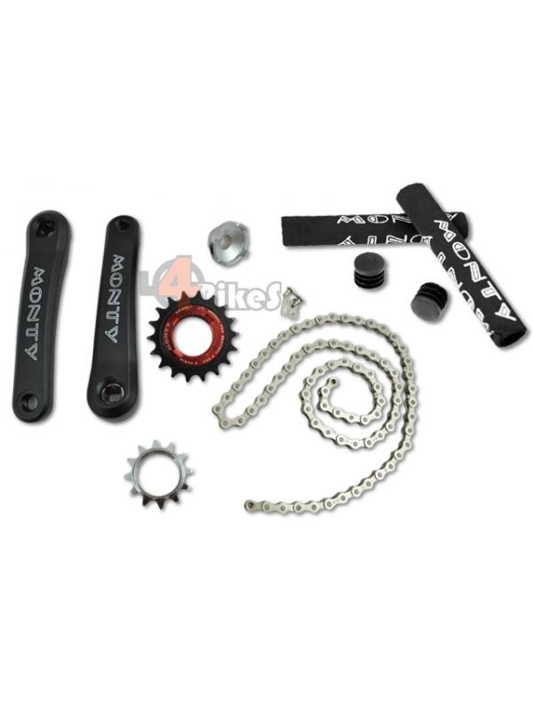 PACK AL ONE II + AL4BIKES GRIPS FREE - Pack al One Crank,chain,extractor;freewheel full pack for your monty 219 alp + monty grips free.