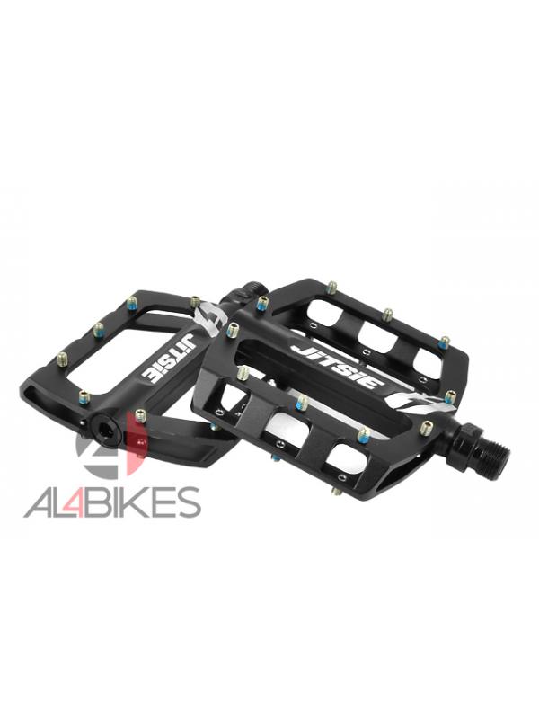 JITSIE BLACK PLATFORM PEDAL - Aluminum CNC machined high strength platform pedals