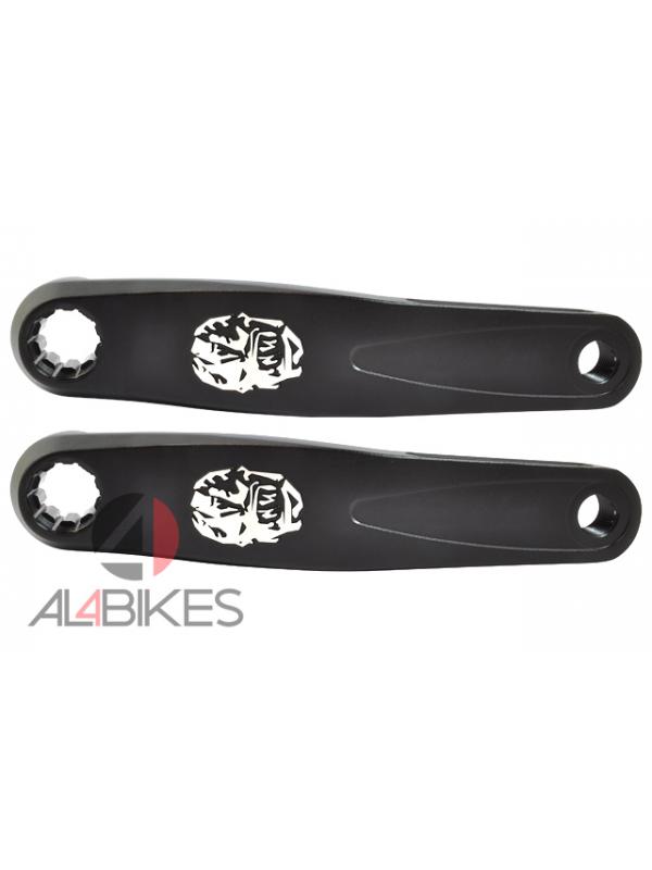 PACK OF CRANK ROCKMAN ISIS 165MM BLACK - Pack of crank Rockman isis 165mm black