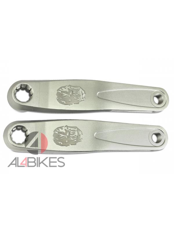 PACK OF CRANK ROCKMAN ISIS 165MM SILVER - Pack of crank Rockman isis 165mm silver