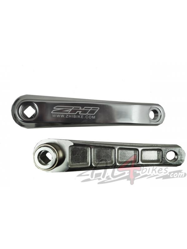 PACK OF CRANK ZHI 170 SILVER - Pack of crank Zhi 160/170mm silver color