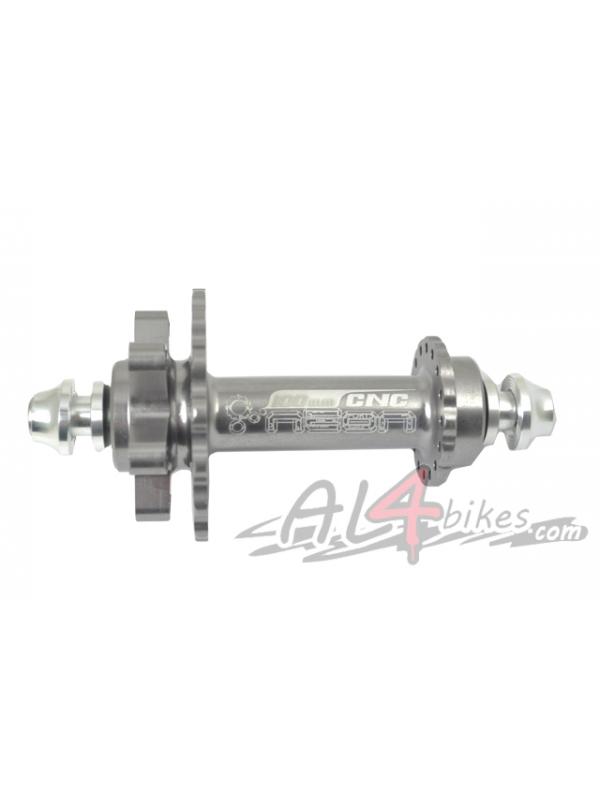 FRONT DISC HUB 32H NEON SILVER