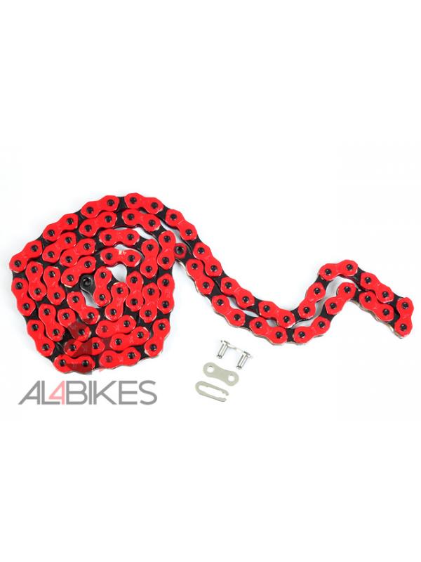 CADENA KMC COOL CHAIN 710 ROJA/NEGRA - Cadena KMC 45 eslabones Roja/Negra