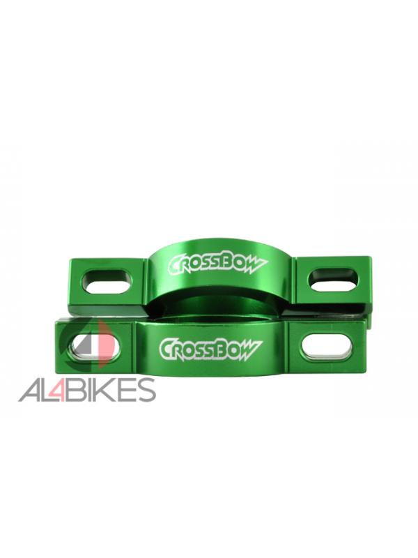 CROSSBOW HYDRAULIC BRAKE SUPPORT GREEN - Hydraulic brake brackets green Crossbow