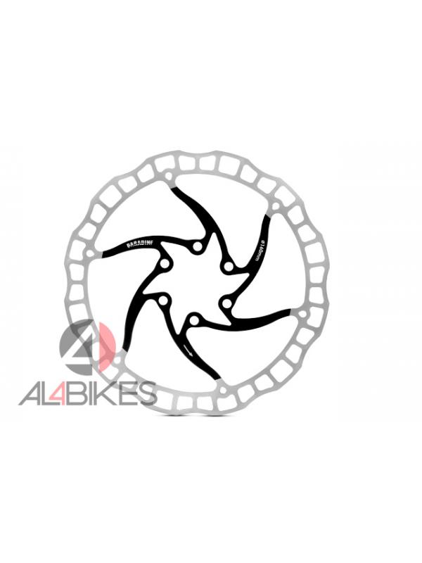 DISCO DE FRENO BARADINE DB-07 160 MM NEGRO