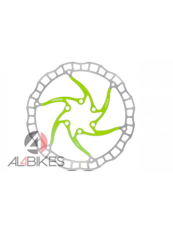 DISCO DE FRENO BARADINE DB-07 160 MM VERDE