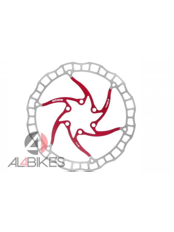 DISCO DE FRENO BARADINE DB-07 160 MM ROJO