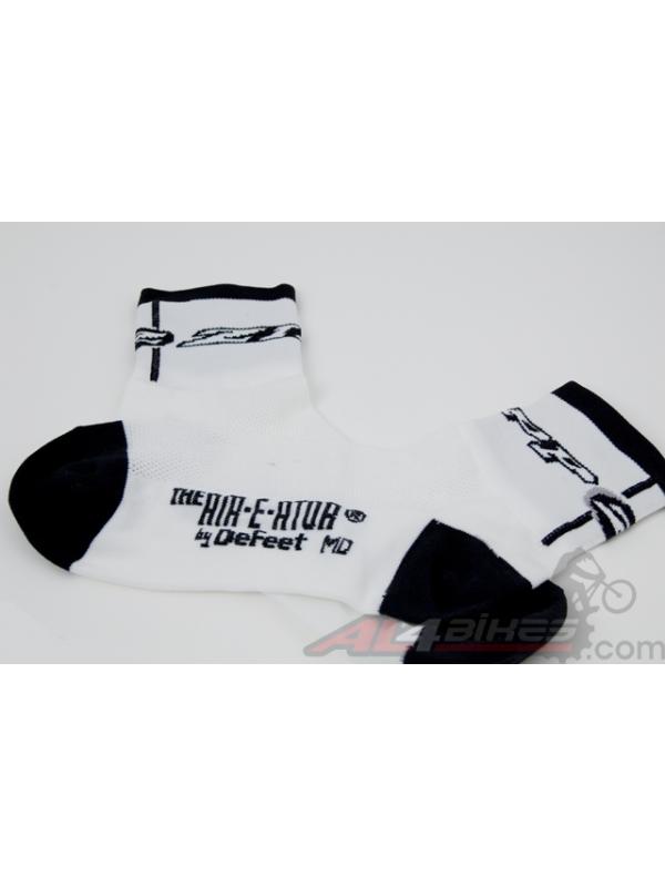 DEFEET AIREATOR SOCKS WHITE SIZE 40-43