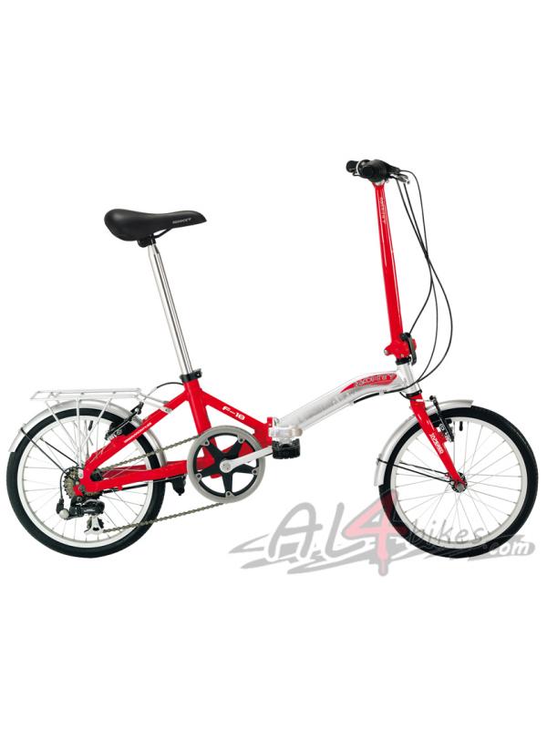 MONTY F-18 RED 2011 - The F-18 is the bike which will permit you to initiate in the world 
of the folding bikes, with an economic price. Perfect to enjoy a recreational 
use. Like in all the Monty folding bikes family, it is provided with a very easy 
folding lever system.