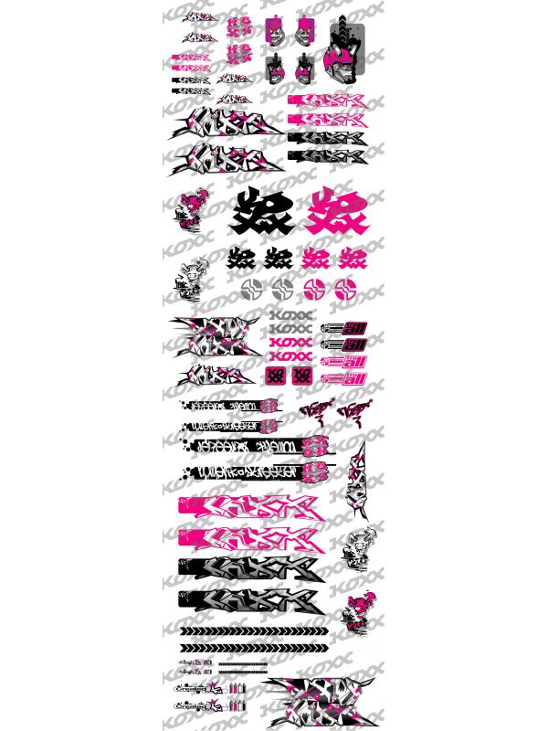 KOXX DECALS BIKE  STREET TECH PINK