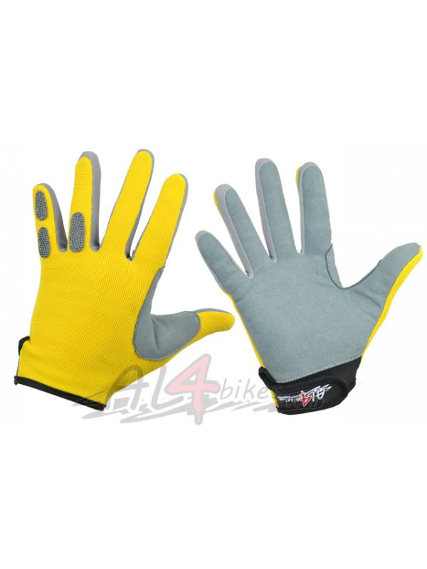 GUANTES AL4BIKES BIKETRIAL AMARILLOS