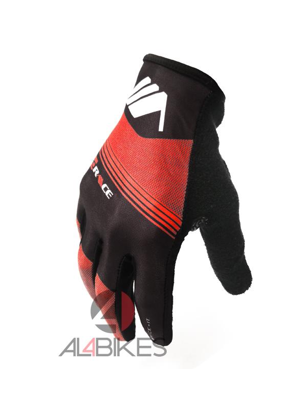 GUANTES PRORACE MONTY NEGRO/NARANJA + PU�OS DE REGALO