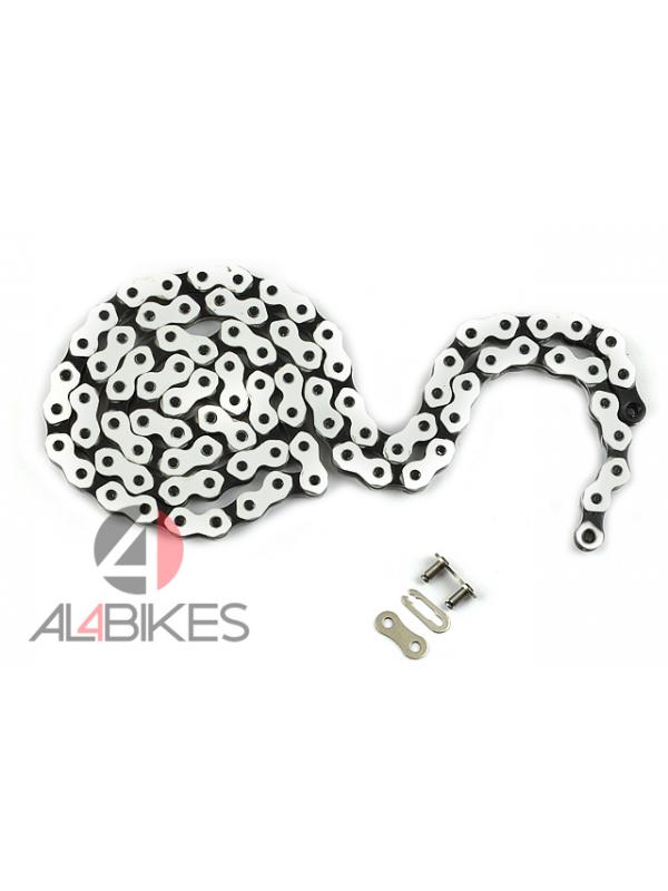 KMC CHAIN COOL 710 BLACK AND WHITE - KMC chain 45 links Black and White
