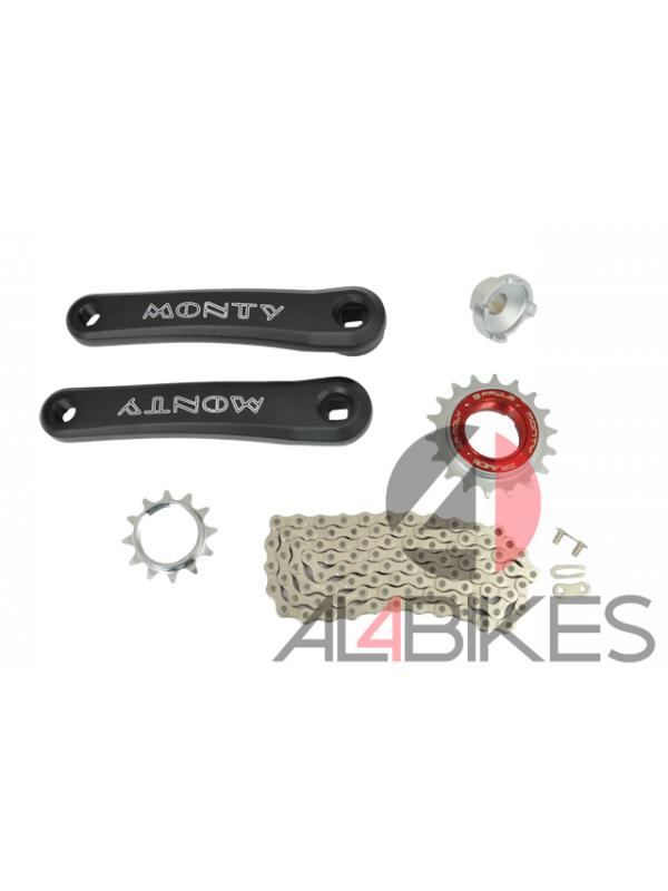 PACK ALL ONE (CRANK AND FREEWHEEL) - Crank and freewheel full pack for your monty 219 alp