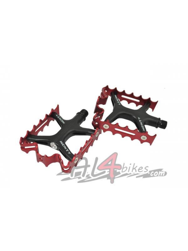 PEDALES MONTY ULTRALIGEROS ROJO