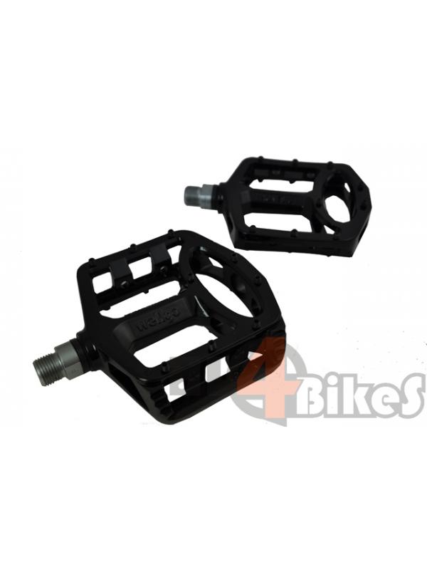 PEDALES WELLGO PLATAFORMA MAGNESIO NEGROS