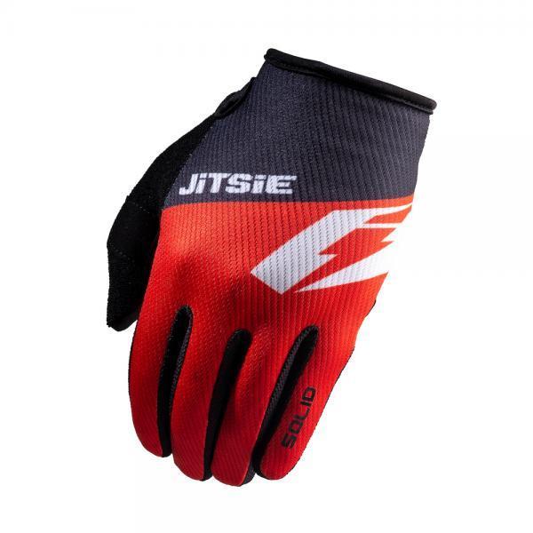 GUANTES JITSIE G2 SOLID ROJA Y NEGRO