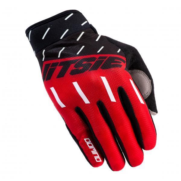 JITSIE DOMINO GLOVES RED ONLY XL - Domino Gloves Black red white